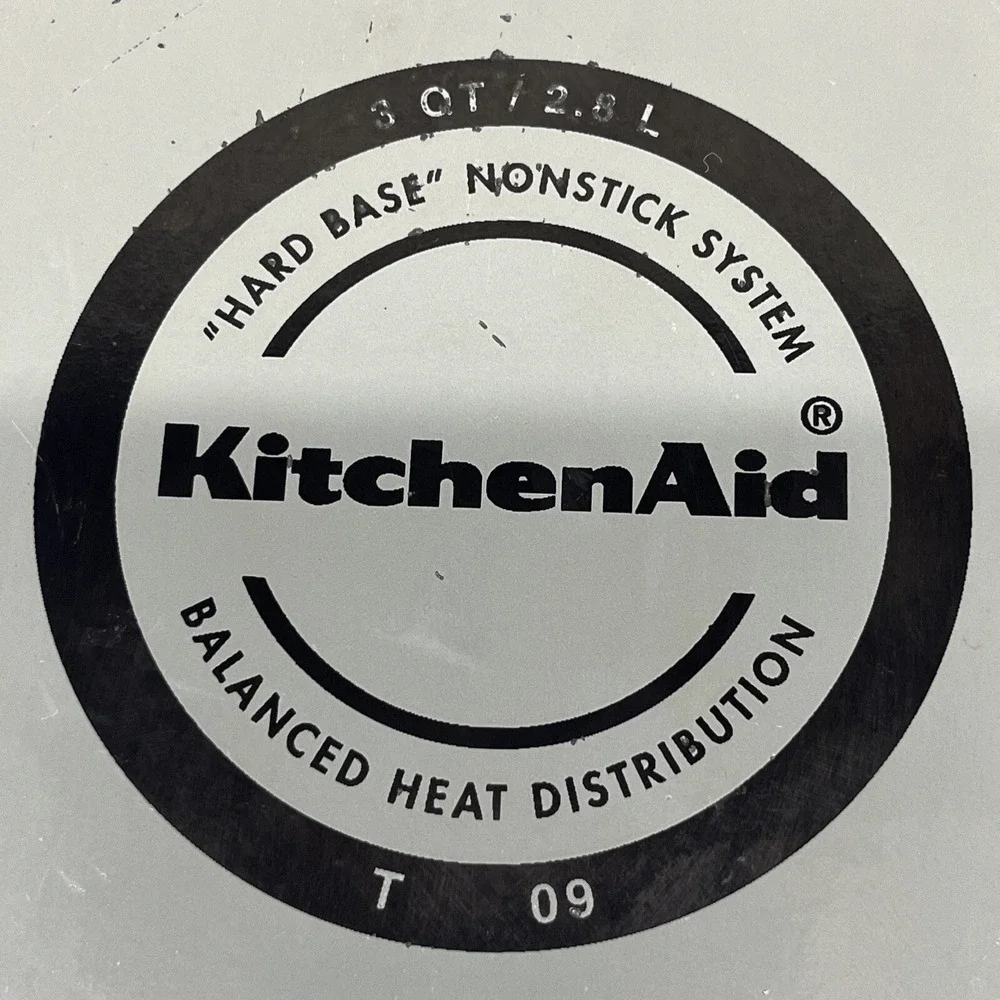 KitchenAid 3QT Non Stick Balanced Heat Distribution Sauce Pan‎ Skillet No Lid